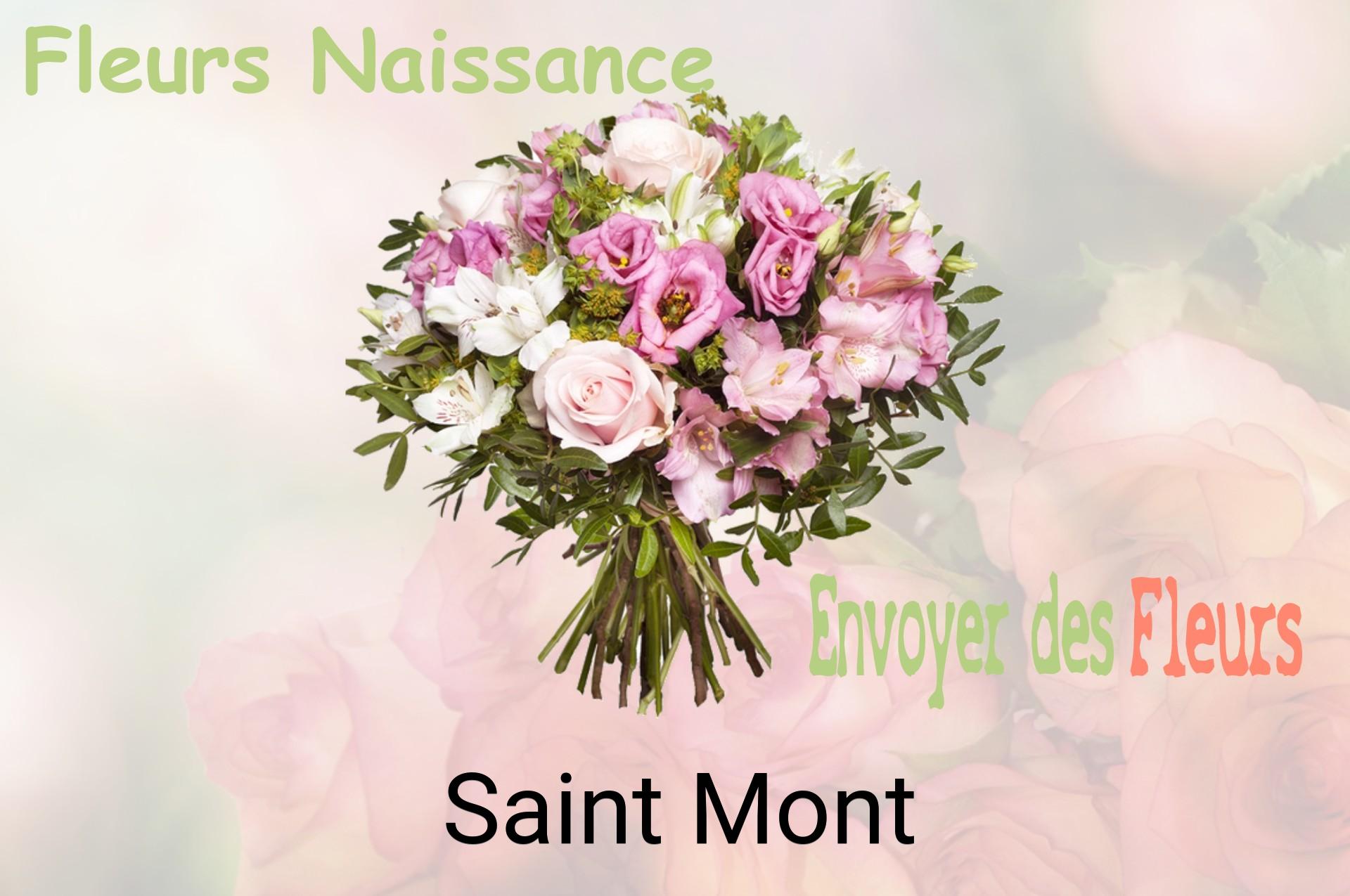 Bouquet de fleurs de naissance livré à Saint-Mont